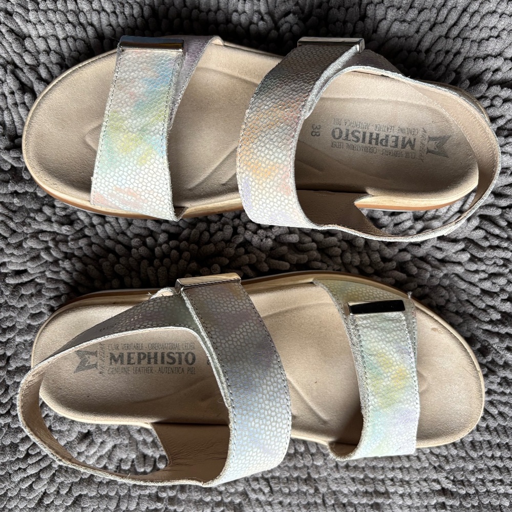 Mephisto (W) Dominica Multi-colored Iridescent Sandals